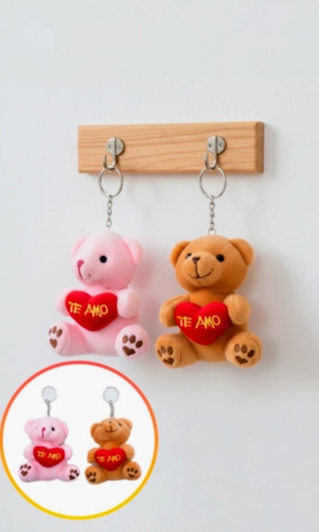 Llavero de peluche osito