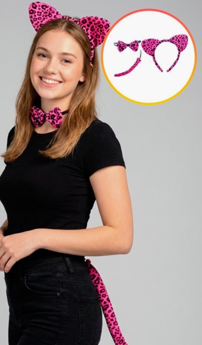 Set leopardo rosa