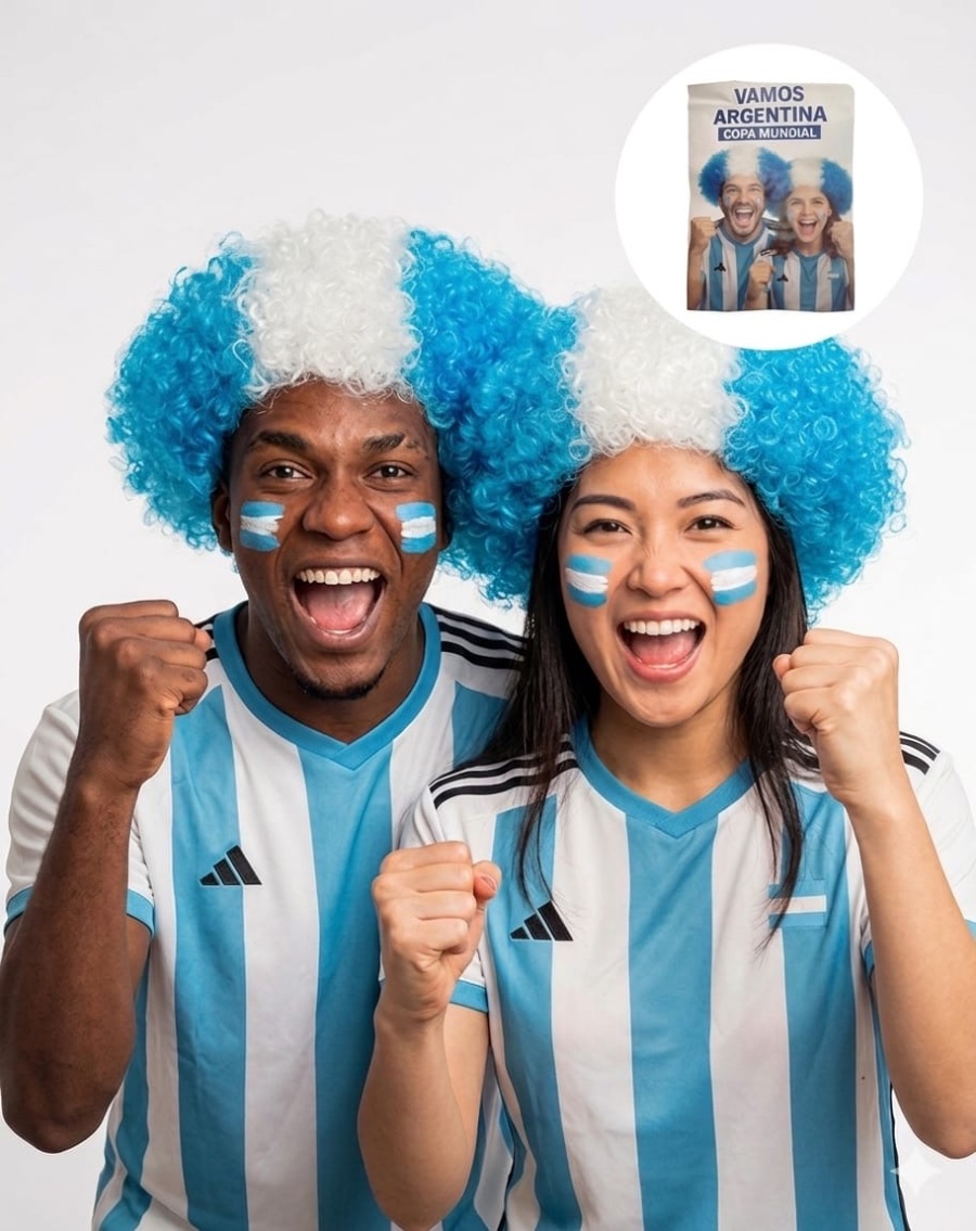 Peluca afro de argentina