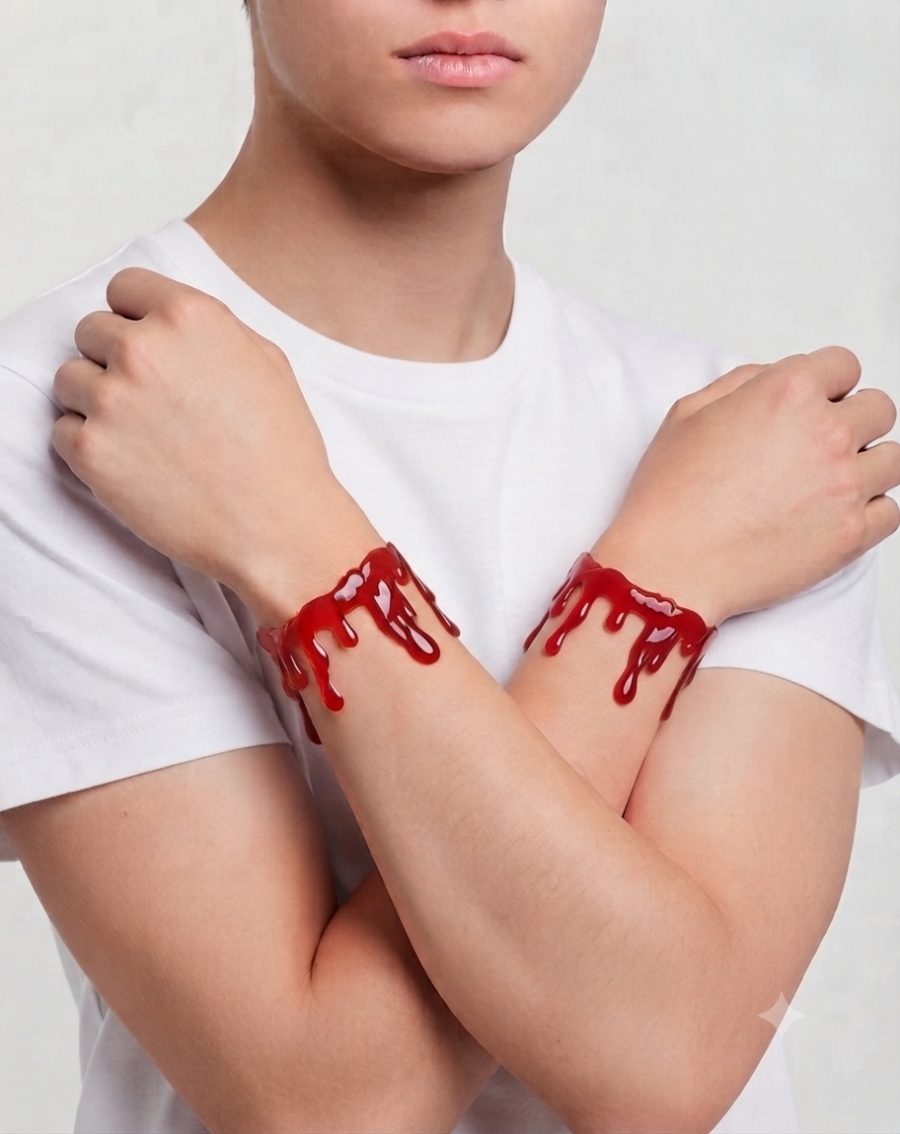 Pulsera silicona sangre