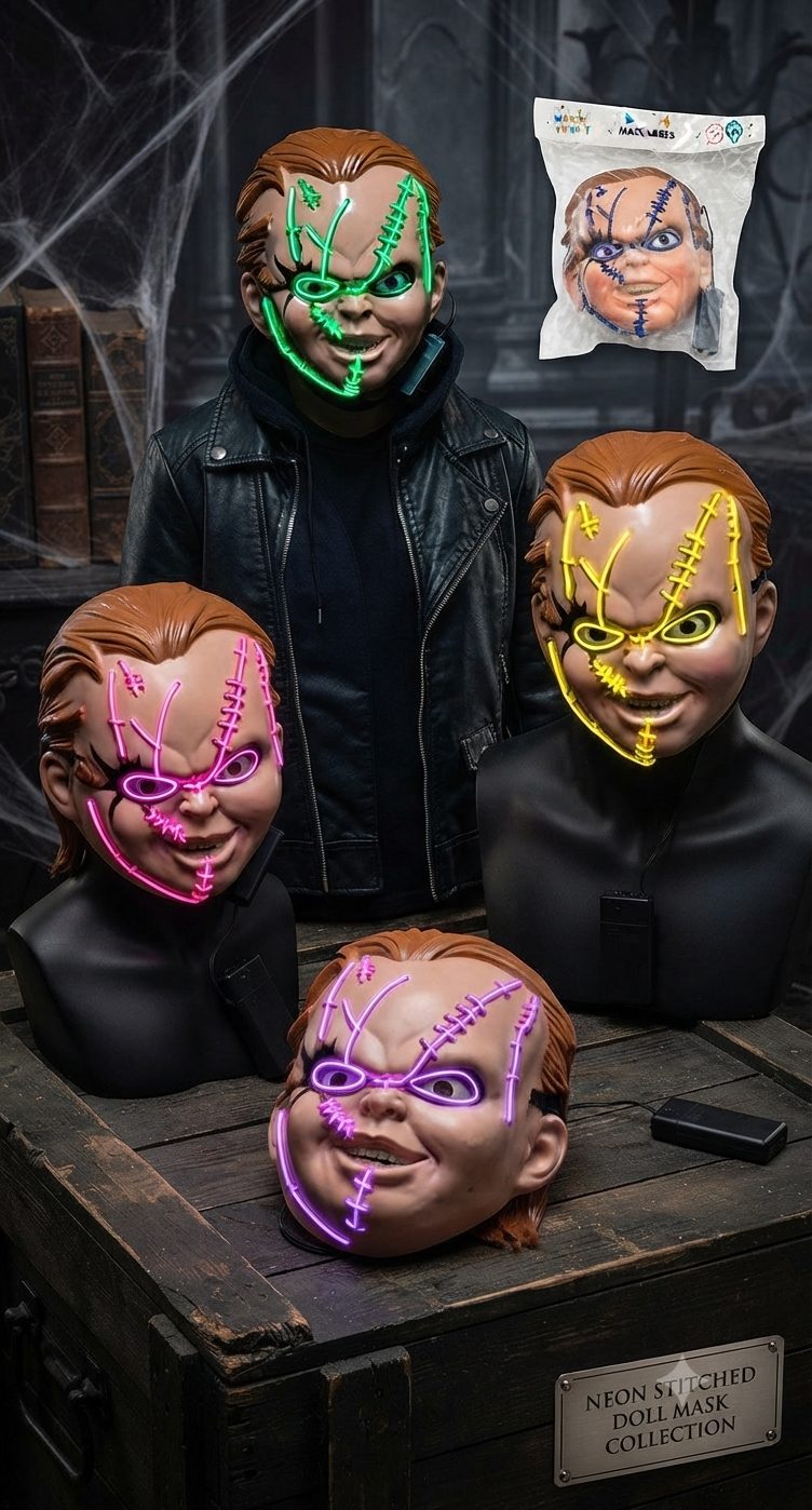 Máscara Chucky Hilo LED