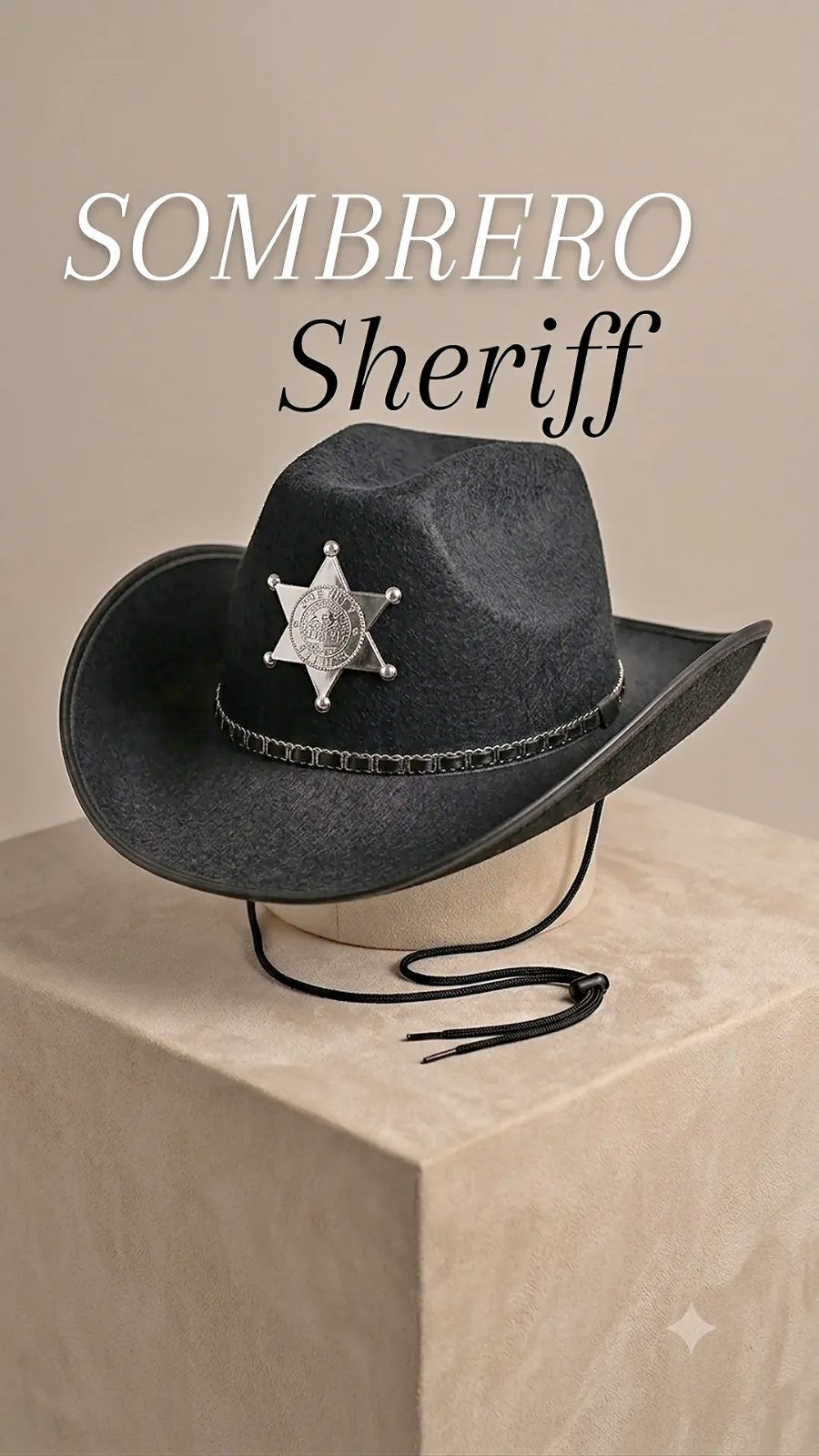 Sombrero Sheriff Negro